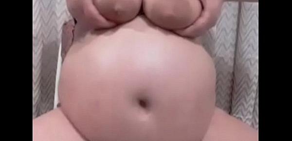  Pregnant mom grabs her milk live show